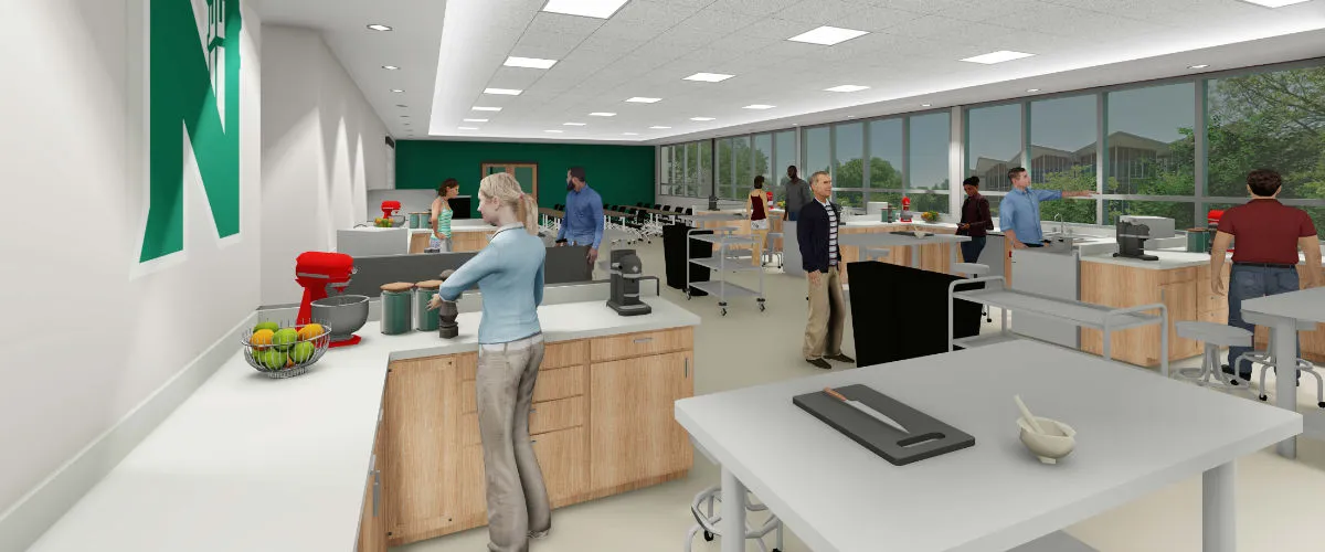 Rendering of Foods and Nutrition Lab Rendering of Foods and Nutrition Lab