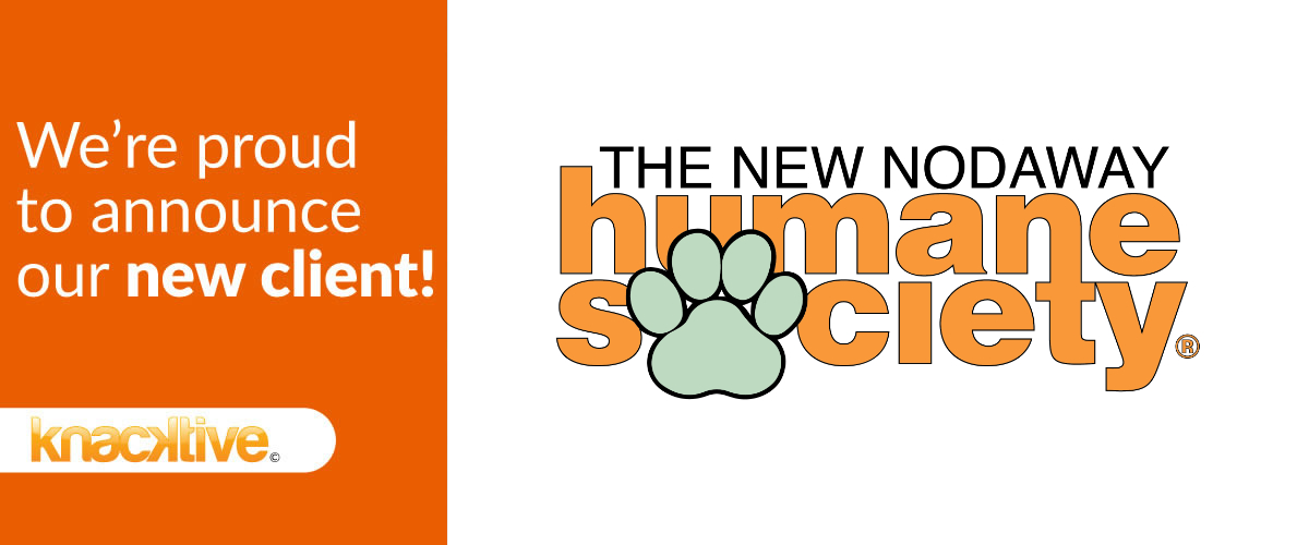 Knacktive's 2025 client partner is the New Nodaway Humane Society