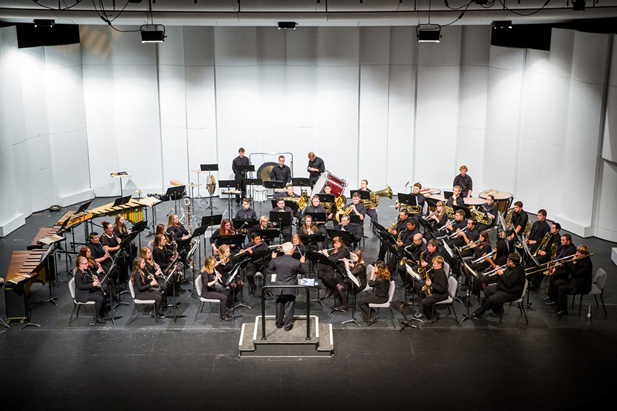 Northwest's Wind Symphony will perform its spring concert April 22 for an online audience. (Photo by Todd Weddle/Northwest Missouri State University)