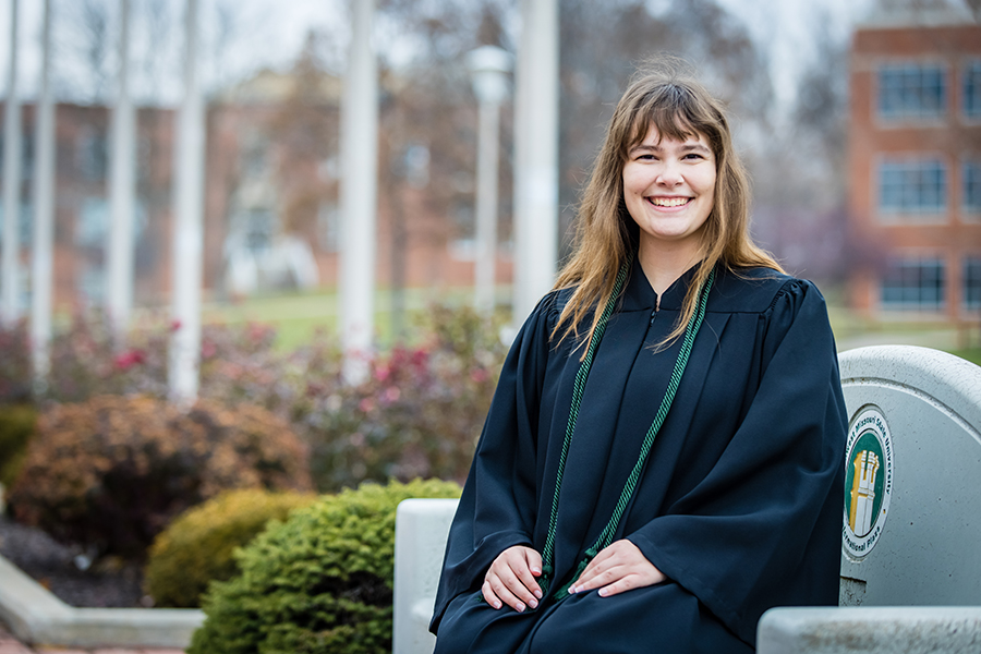 Jamie Thygesen, a native of Danville, Kentucky, graduated from Northwest with a bachelor's degree in theatre with an emphasis in technical and design. (Photo by Todd Weddle/Northwest Missouri State University) 