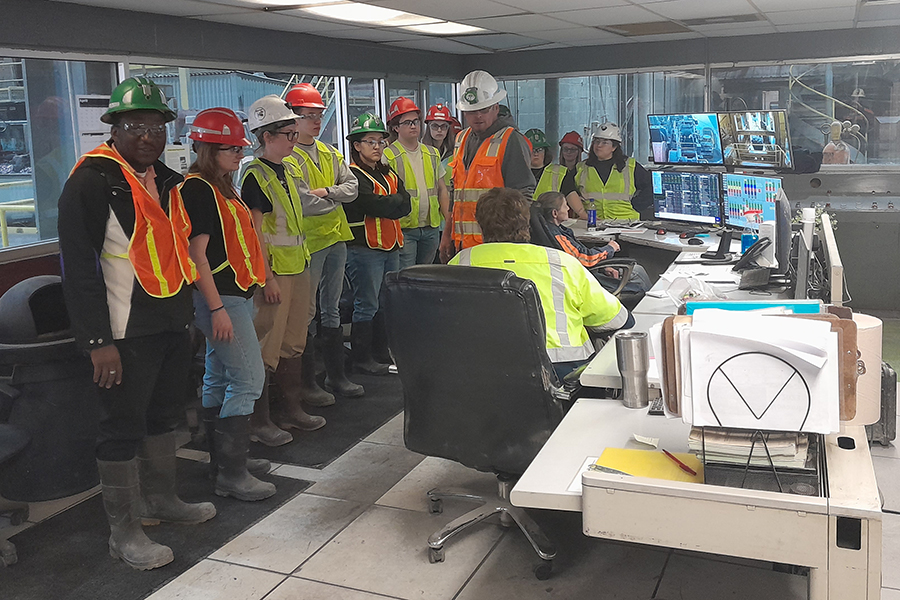 Visiting the Doe Run Company’s Fletcher mine helped students see some of the ways their geology skills can be applied in a career.