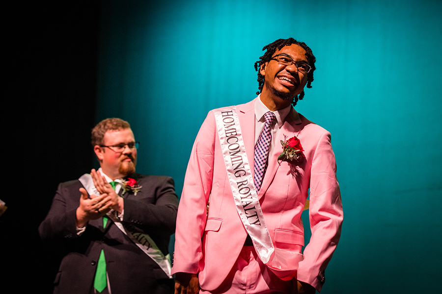 Darren Ross was among Northwest's Homecoming royalty last fall and crowned king during the annual Variety Show. (Photo by Lauren Adams/Northwest Missouri State University)