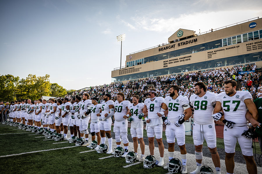 Bearcat football will play its Family Weekend football game at 1:30 p.m. Saturday at Bearcat Stadium. (Photo by Todd Weddle/Northwest Missouri State University)