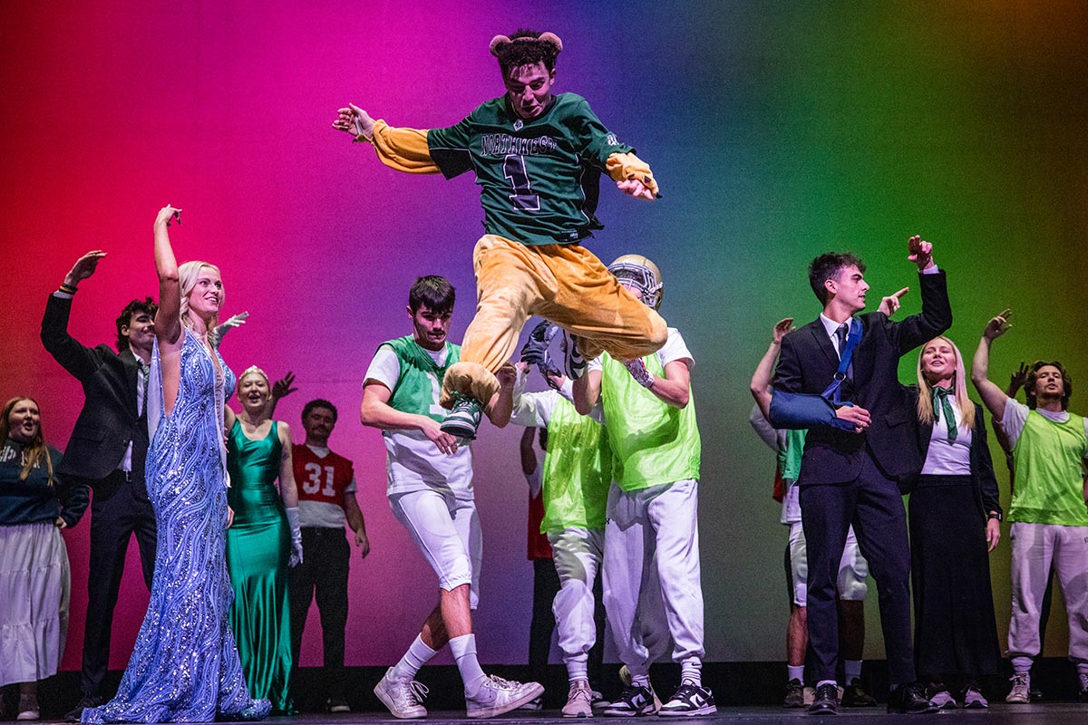 The annual Variety Show is a highlight of every Northwest Homecoming week that features students performing skits, dances and songs. (Photo by Lilly Cook/Northwest Missouri State University)