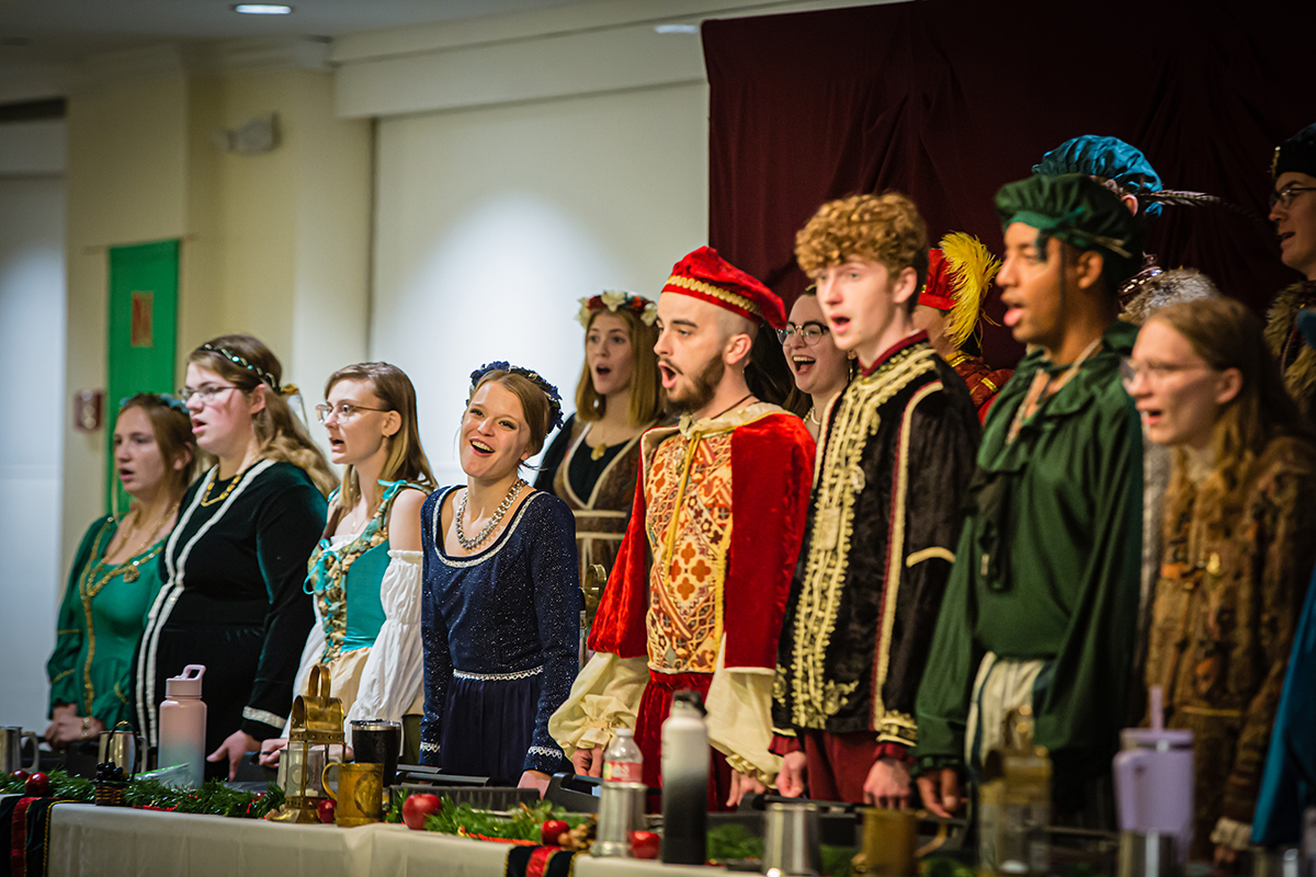 The Madraliers choral ensemble at Northwest performs music spanning from the 16th century through contemporary composers. (Photo by Chandu Ravi Krishna/Northwest Missouri State University)