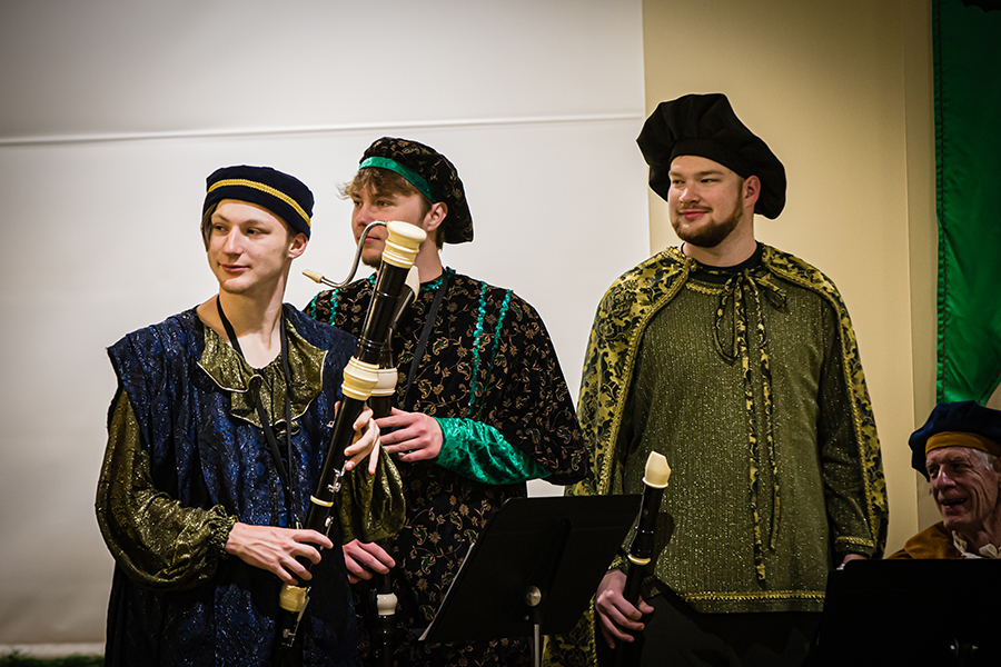 Northwest's annual Yuletide Feaste features an elegant royal meal and performances by music ensembles. (Photo by Chandu Ravi Krishna/Northwest Missouri State University)