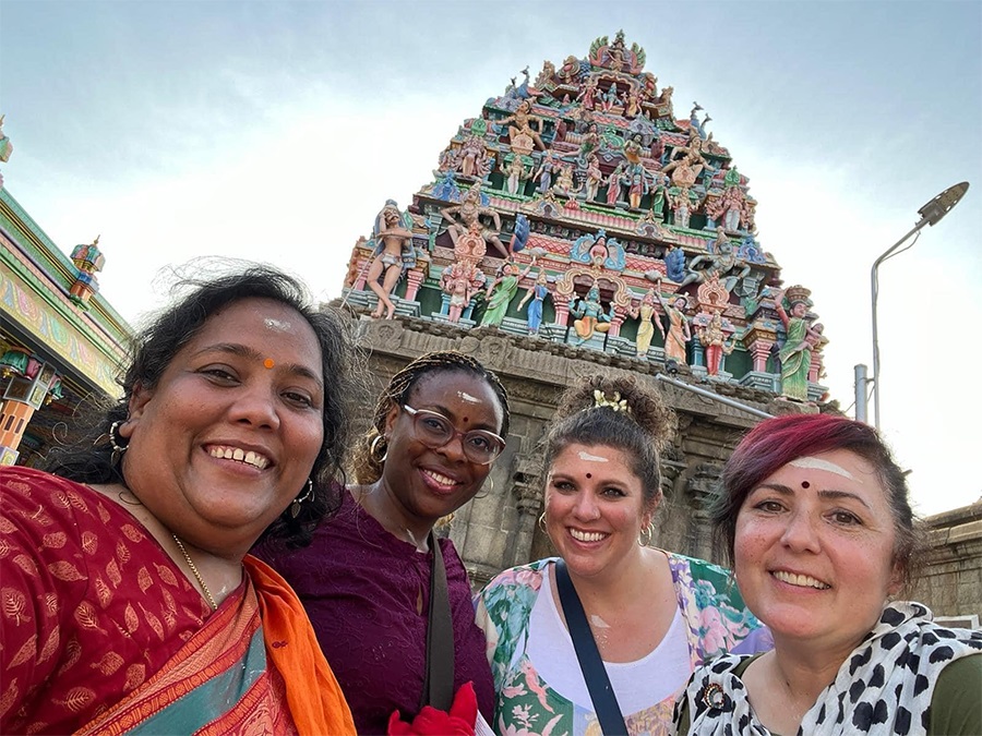 Northwest alumna Emily Heisterkamp (third from left) spent three weeks last summer in India as a participant in The Fulbright Teachers for Global Classrooms program, which gave her an opportunity to observe education practices and immerse herself in the culture. (Submitted photo)