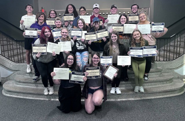 The Northwest Missourian staff claimed a total of 35 awards at two recent national media conventions. 